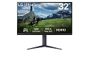 Монитор 31,5" LG 32GS85Q-B, IPS, 2560x1440, 1ms, 350cd, 180Hz, HDMIx2+DP+USB Hub, HAS Pivot Swivel, black, Ex (незначительное повреждение коробки)