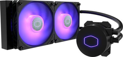 Система охлаждения/ Cooler Master MasterLiquid ML240L V2 RGB (210W, 240mm, RGB, fans: 2x120mm/62CFM/27dBa/1800rpm, 1700/1200/115X/2066/2011-V3/2011
