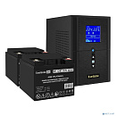 Exegate EX296793RUS Комплект ИБП EX295987RUS + батарея 40Ач EX282976RUS 2шт (инвертор, синус, для котла) SineTower SZ-1000.LCD.AVR.2SH.1C13.USB <1000V