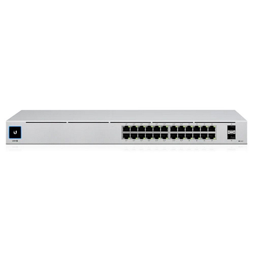 Коммутатор Ubiquiti UniFi Switch 24 PoE |USW-24-POE| Ubiquiti PoE-коммутатор в стойку, 24х 1G RJ45, 2х SFP, раздача 95 |USW-24-POE| Вт (028554) {2}