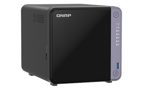 система хранения данных qnap smb qc 2ghzcpu/4gb/upto 4hdd, up to 20 with tl-d1600s/sata(3,5" 2,5")/ 2xusb3.2/1xhdmi/1xexp.slot/2x2,5gb 2x10gb(sfp+)/is