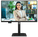 Монитор 23,8" AOC 1920x1080, WLED, 16:9, IPS, 300 cd, 1500:1, 20M:1, 4ms, 178°/178°, VGA, HDMI, DP, USB hub: USB3.2x3, USB3.2-B, USB-C(15W), 120Hz, Sp