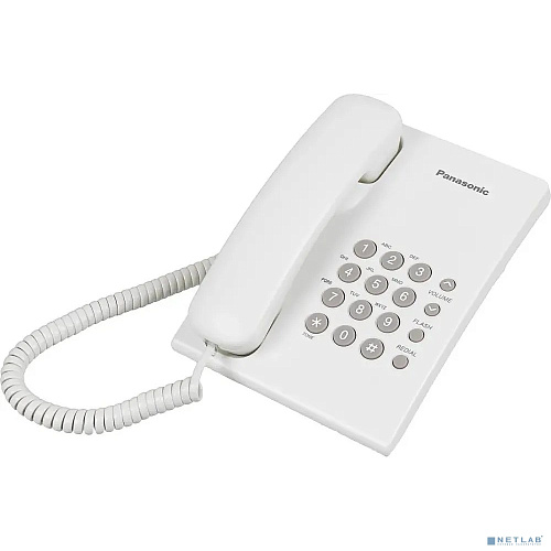 Panasonic KX-TS2350RUW (белый) {повтор номера, регул-ка громкости, кр.на стену}