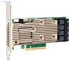 Broadcom/LSI 9460-16i (05-50011-00) (PCI-E 3.1 x8, LP) Tri-Mode SAS/SATA/NVMe 12G, RAID 0,1,10,5,6, 50,60 16port (4*SFF8643), 4G onboard, 1 year