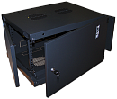 Шкаф Шкаф настенный Next, 6U 550x600, металлическая дверь, черный