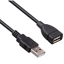Exegate EX294763RUS Удлинитель USB 2.0 ExeGate EX-CCF-USB2-AMAF-3.0F (Am/Af, позолоченные контакты, ферритовые кольца, 3м)