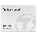 Твердотельный накопитель/ Transcend SSD SSD220Q, 2000GB, 2.5" 7mm, SATA3, QLC, R/W 550/500MB/s, IOPs 81 000/80 000, TBW 400, DWPD 0.19 (3 года)