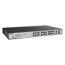 Коммутатор D-Link SMB D-Link DGS-1026MP/B2A Неуправляемый с 24 портами 10/100/1000Base-T, 2 комбо-портами 100/1000Base-T/SFP (24 порта PoE 802.3af/at, PoE-бюджет