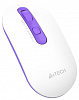 Мышь A4Tech Fstyler FG20 Tulip белый/фиолетовый оптическая (2000dpi) беспроводная USB для ноутбука (4but)