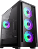 Компьютерный корпус mATX, без блока питания/ Gamemax DEFENDER TG mATX case, black, w/o psu, w/1xUSB3.0+2xUSB2.0, Combo Audio, w/3x12cm ARGB front fan