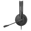 A4Tech HS-11 черный 2м накладные оголовье (HS-11/3.5MM PLUG/BLACK)