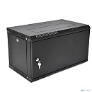 ЦМО Шкаф телекоммуникационный настенный сварной 6U (600 x 500) съёмные стенки, дверь металл, чёрный, ШРН-6.500.1-9005