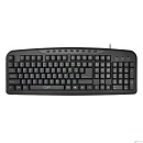 CBR KB 301M Black USB, Клавиатура 107+9 доп. кл., 1,8 м