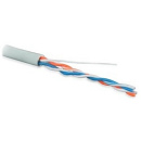 Hyperline UUTP2-C5-P24-IN-LSZH-GY-500 (500 м) Кабель витая пара, неэкранированнаят U/­UTP, категория 5, 2 пары (24 AWG), многожильный (patch), LSZH, н