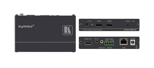 Декодер Kramer Electronics [KDS-DEC4] Приемник из сети Ethernet; работает с KDS-EN4, H.264