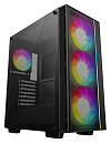 корпус Deepcool MATREXX 55 MESH V4 без БП, боковое окно (закаленное стекло), 3xARGB LED 140мм вентилятора спереди, 1xARGB LED 120мм вентилятор сзади,