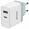 сетевое зар./устр. wiiix unn-4-2-01-qc 3a+2.4a (pd+qc) usb-c/usb-a универсальное белый