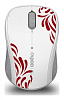 Мышь Rapoo 3100p белый/красный/серый оптическая (1000dpi) беспроводная USB (2but)