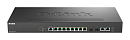 Коммутатор D-Link Управляемый L2 PoE-коммутатор, 8x2.5GBase-T PoE, 2x10GBase-T, 2x10GBase-X SFP+, PoE-бюджет 240 Вт, защита от статического электричес