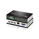 ATEN CE700A-(D(AT-G) Удлинитель, SVGA+KBD+MOUSE USB ATEN, 150 метр., HD-DB15+USB A-тип, Female, c KVM-шнуром USB 1.8м, Б.П. 220> 5.3V