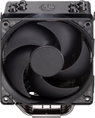 Кулер для процессора/ Cooler Master Hyper 212 Black Edition (150W, 4-pin, 158.8mm, tower, Al/Cu, fans: 1x120mm/42CFM/26dBA/2000rpm, 2066/2011-v3/2011