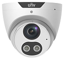 Камера Uniview Видеокамера IP купольная, 1/2.7" 4 Мп КМОП @ 30 к/с, ИК-подсветка и тревожная подсветка видимого спектра до 30м., LightHunter 0.003 Лк