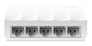 TP-Link LS1005, 5-портовый 10/100 Мбит/с неуправляемый коммутатор, 5 портов RJ45 10/100 Мбит/с, пластиковый корпус