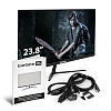 Монитор безрамочный с внутренним БП и аудио выходом 23.8" ExeGate SmartView EP2407TA (IPS LED Grade A+, FHD, 1920x1080@75Гц, 16:9, 250cd/m2, 1000:1, 1