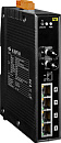 Коммутатор 4 x PoE 10/100BaseTX, 1 x 10/100BaseFX, многомод, разъем ST, питание 24 В