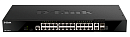 коммутатор D-Link PROJ Управляемый L3 стекируемый коммутатор, 24x1000Base-T, 2x10GBase-T, 2x10GBase-T, 2x10GBase-X SFP+, CLI, порт управления 1000Base
