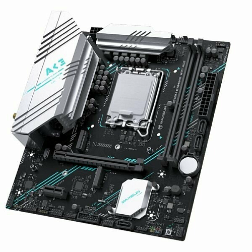 Материнская плата MAXSUN MS-B760M Gaming WIFI ACE, LGA1700, B760, 2*DDR5, 3*SATA3, 2*M.2, 4*USB 3.2, 2*USB 2.0, 1*PCIEx16, 1*PCIEx1, VGA+HDMI, mATX