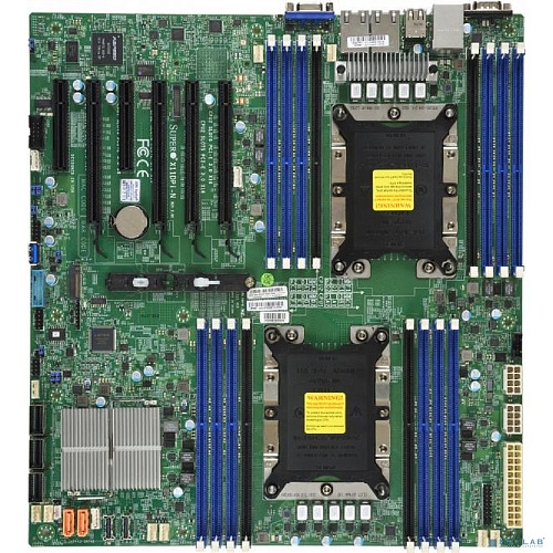 Supermicro MBD-X11DPI-N-B Серверная материнская плата X11DPi N Motherboard Dual Socket P (LGA 3647) supported, CPU TDP support 205W, 2 UPI up to 10.4