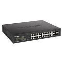 Коммутатор D-Link DES-1018MPV2/A1A Неуправляемый коммутатор с 16 портами 10/100Base-TX, 2 комбо-портами 100/1000Base-T/SFP (16 портов PoE 802.3af, PoE