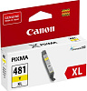 Картридж струйный Canon CLI-481XLY 2046C001 желтый (8.3мл) для Canon Pixma TS6140/TS8140TS/TS9140/TR7540/TR8540