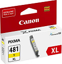 Картридж струйный Canon CLI-481XLY 2046C001 желтый (8.3мл) для Canon Pixma TS6140/TS8140TS/TS9140/TR7540/TR8540