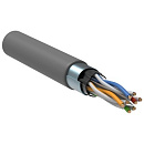 ITK LC1-C604-311 Кабель связи витая пара F/UTP, кат.6 4x2 x 23AWG solid, PVC, 305м, серый