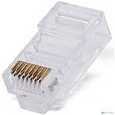 Filum FL-NA-PLUG6-5 Коннектор RJ-45, 6 кат., сквозные отверстия, 8p8c, 50 мкм, универсальный, для одножильного и многожильного кабеля, уп/100 шт