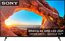 Телевизор LED Sony 55" KD-55X85TJ BRAVIA черный 4K Ultra HD 120Hz DVB-T DVB-T2 DVB-C DVB-S DVB-S2 USB WiFi Smart TV