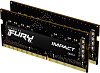 Память оперативная/ Kingston 16GB 2666MHz DDR4 CL15 SODIMM (Kit of 2) FURY Impact