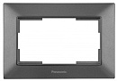 Рамка Panasonic Arkedia Slim WNTF08092DG-RU декоративная 1x пластик дымчатый (упак.:1шт)
