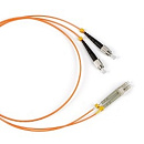 Hyperline FC-D2-50-FC/­PR-LC/­PR-H-1M-LSZH-OR Патч-корд волоконно-оптический (шнур) MM 50/­125, FC-LC, duplex, LSZH, 1 м