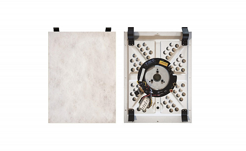 Прямоугольный громкоговоритель Kramer Electronics [YARDEN IH-1], предназначенный для скрытой установки в стене, с трансформатором; моно, 8 Ом, 70/100