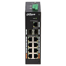 Коммутатор Dahua DH-PFS3211-8GT-120 8-портовый гигабитный неуправляемый с PoE, уличное исполнение, 8xRJ45 1Gb PoE, 1xRJ45 1Gb + 2xSFP 1Gb uplink, сумм