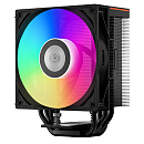 Кулер для процессора/ PCCooler RT500 Digital ARGB BK (240W, 4-pin PWM, LED temp., 152mm, Al/Cu, 5x6mm, ARGB, 1x120mm, 73.32CFM, 34.9dBA, 2200RPM, S: