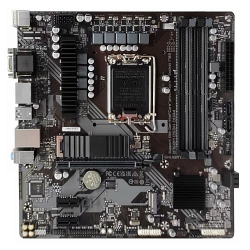 Материнская плата Gigabyte B760M DS3H DDR4, Socket 1700, Intel®B760, 4xDDR4-3200, D-SUB+HDMI+DP+DP, 1xPCI-Ex16, 2xPCI-Ex1, 4xSATA3(RAID 0/1/5/10), 2xM