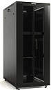 Шкаф серверный Hyperline TTBR-4281-DD-RAL9004 напольный 42U 800x1000мм пер.дв.перфор.2ств. задн.дв.перфор.2-хст. 2 бок.пан. 800кг черный 910мм 133кг 2