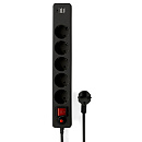 Гарнизон Сетевой фильтр для ИБП ECL-5-U2-B-1.8 5р, 10А, 2xUSB, 1.8м, ур.защиты 4, черный, пакет (22437)