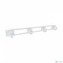 NTSS Организатор кабельный горизонтальный NTSS, крепление 19 1U с окошками, 4 кольца глубиной 40мм, металл, серый RAL 7035 NTSS-HORG-O-1U-4(40)