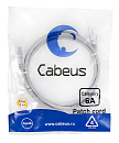 Патч-корд U/UTP, категория 6а (10G), серый, LSZH, 1.5м Cabeus PC-UTP-RJ45-Cat.6a-1.5m-LSZH Патч-корд U/UTP, категория 6а (10G), 2xRJ45/8p8c, неэкранир