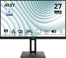 Монитор MSI PRO MP271AP 27" 16:9 FHD(1920x1080), IPS Flat, 1ms(MPRT), 1000:1, 100M:1, 300nit, 178/178, HDMI 1.4b, DP 1.2a, VGA, Speaker, Tilt, Swivel,